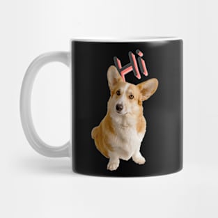 Hi Dogy Colour T-shart Design Mug